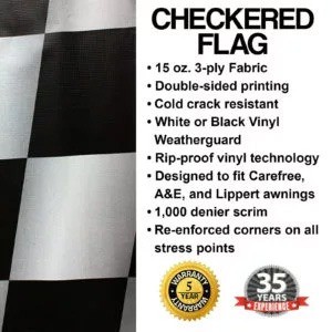 RV Awning Replacement Fabric Heavy Duty Vinyl