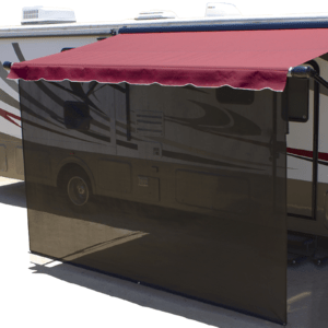 RV camper trailer awning screen