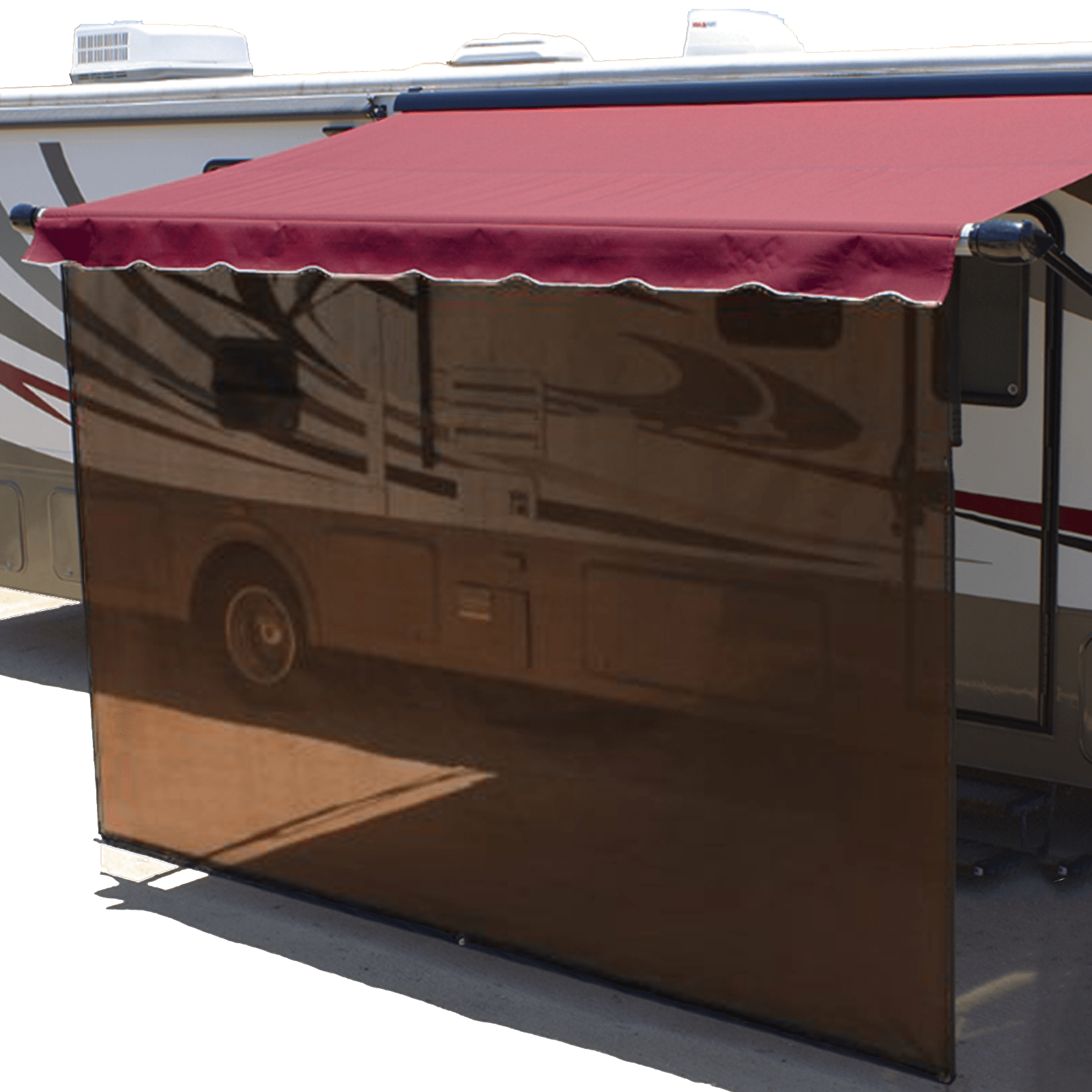 RV camper trailer awning screen