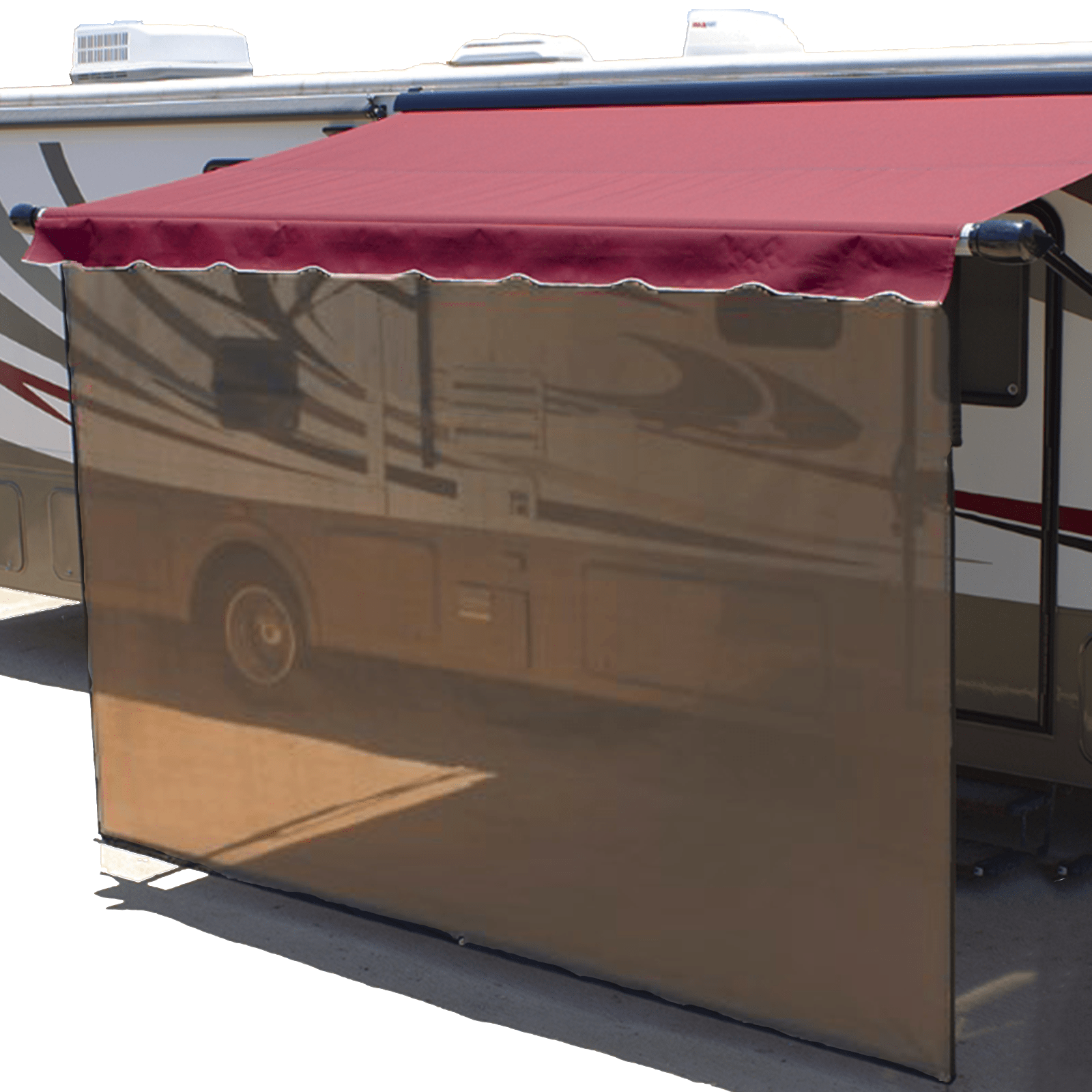 RV camper trailer awning screen