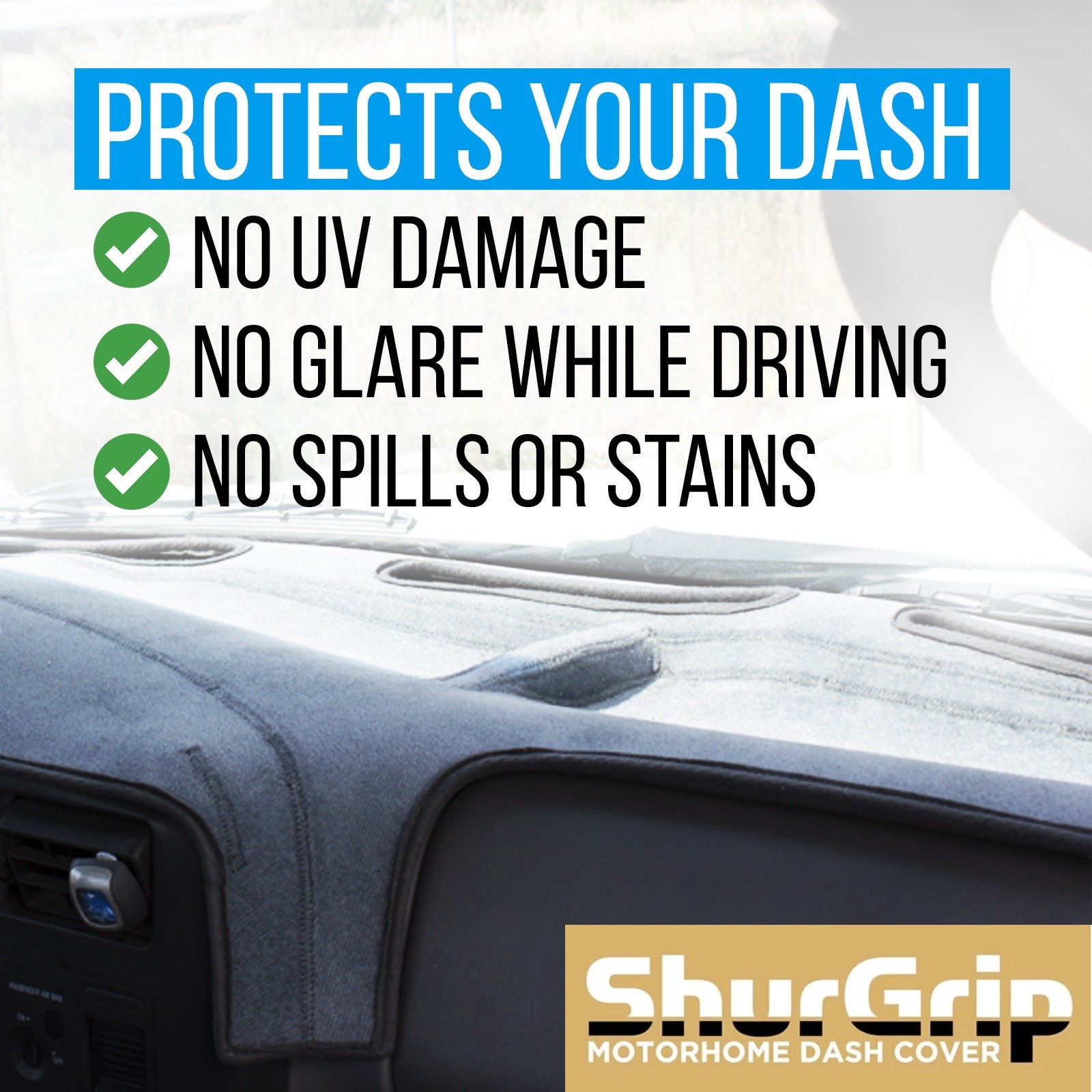 RV Motorhome Dash Covers