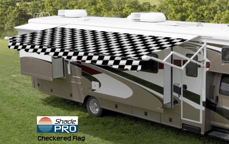 Eclipse Vinyl Checkered Flag with White Weatherguard