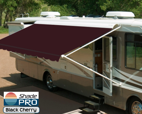 Carefree Fiesta Bordeaux 15-Foot RV Patio Awning - Vinyl, Model EA155500