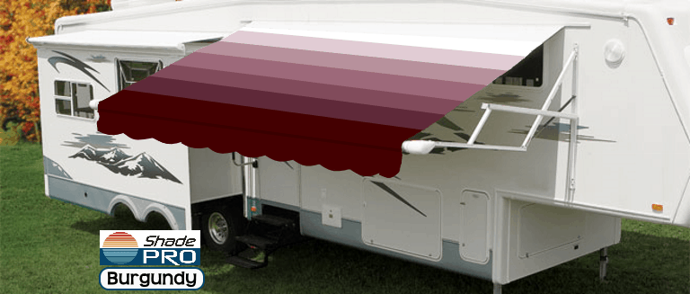 Travel'r Vinyl Stripes Burgundy with White Weatherguard