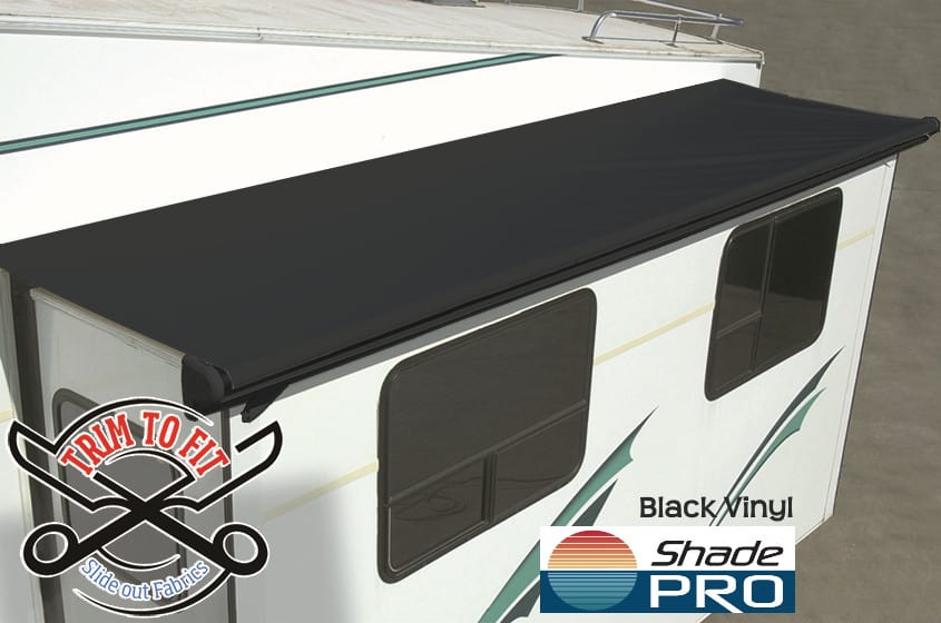 Trim To Fit RV Slideout Cover Black Vinyl