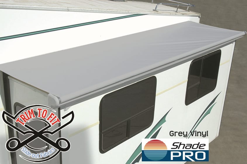 Trim To Fit RV Slideout Cover Grey Vinyl