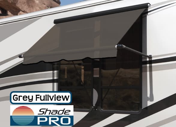 Carefree RV Window Awning Fullview Grey Uniguard