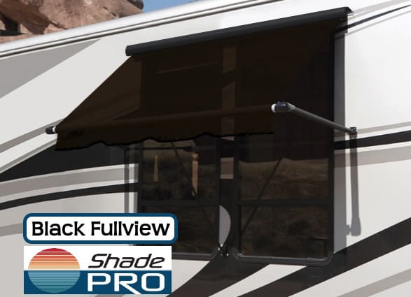 Carefree RV Window Awning Fullview Black Uniguard
