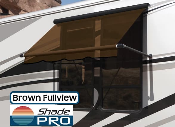 Carefree RV Window Awning Fullview Brown Uniguard