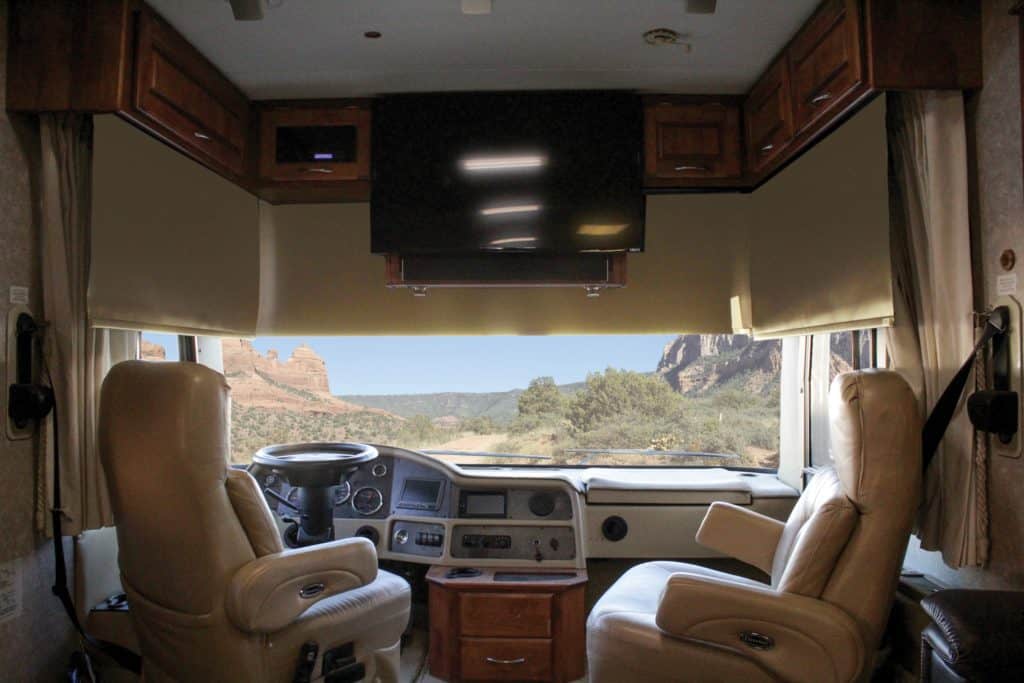 RV 12V Driving Visor, Front Visor Legacy Shades, Driving Visor