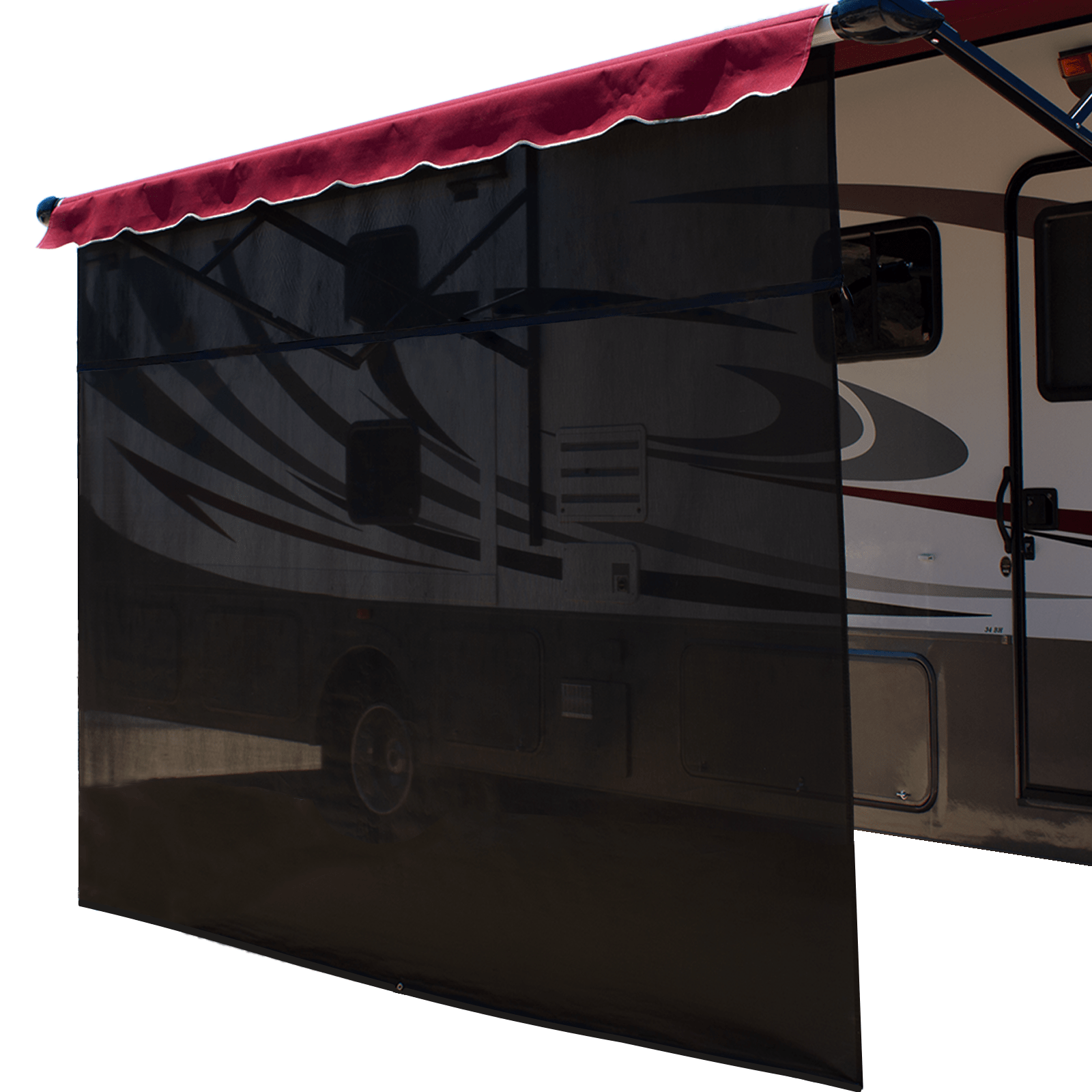 The Vista RV Camper Awning Zipper Screen Shade from 8 19